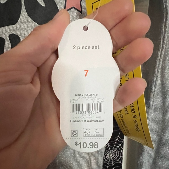 NWT PJ Set Halloween size 7 - Picture 4 of 4